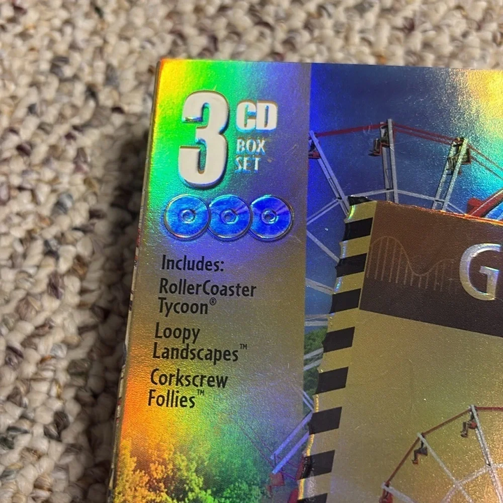 RollerCoaster Tycoon Gold Edition PC Game. 3 CD Set